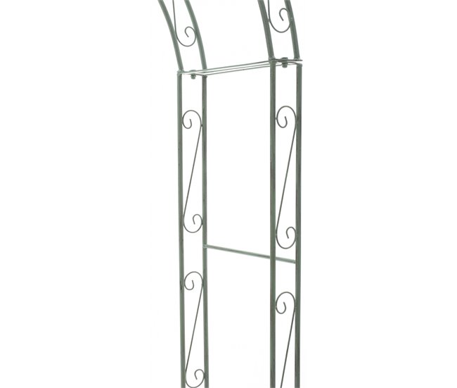 Conforama Arco De Flores Lenz Metal Verde Antiguo 37X147X264 Cm