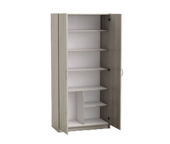 Conforama Armario 2 Puertas 5 Estantes L79 7 Cm Decoración De Madera - Multifunción