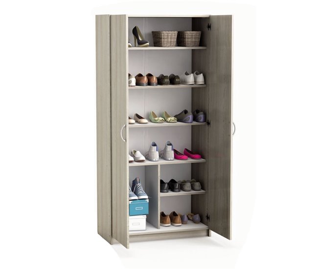 Conforama Armario 2 Puertas 5 Estantes L79 7 Cm Decoración De Madera - Multifunción