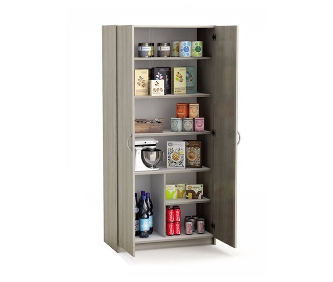 Conforama Armario 2 Puertas 5 Estantes L79 7 Cm Decoración De Madera - Multifunción