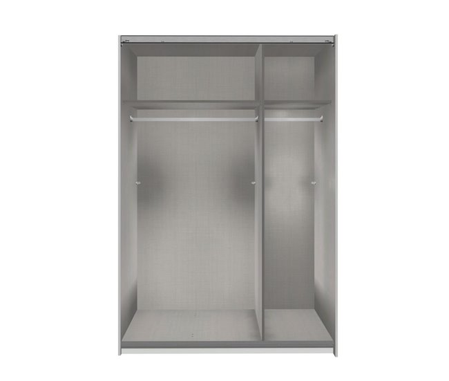 Conforama Armario 2 Puertas Correderas 1 Puerta Espejo + 1 Puerta Roble - L135 Cm