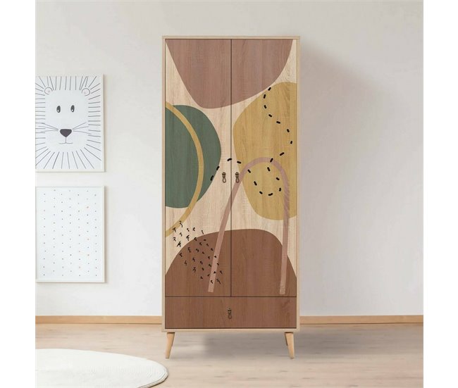 Conforama Armario 2 Puertas Dmontell Muebles De Dormitorio Vestidor Armario De Ropa 80x45h190 Cm Multicolor