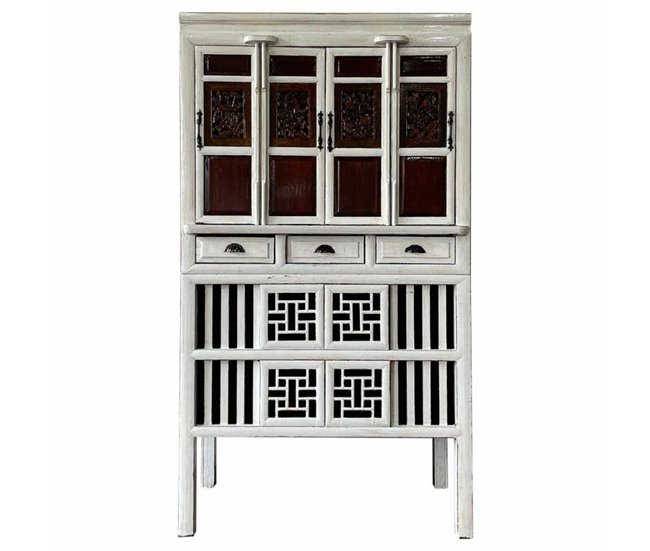 Conforama Armario Alexandra House Living Blanco Madera Madera De Olmo 48 X 173 X 97 Cm