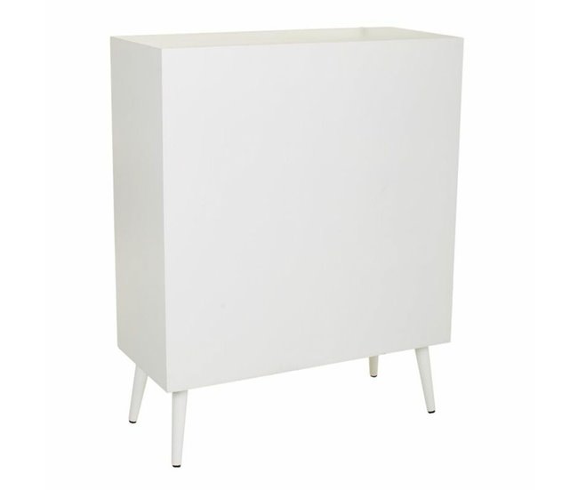 Conforama Armario Alexandra House Living Plateado White Wedding Bambú Madera MDF 37 X 101 X 80 Cm