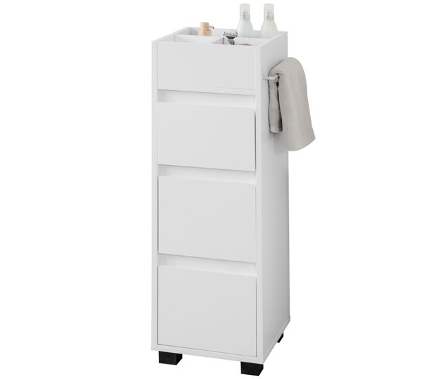 Conforama Armario Auxiliar Baño con 3 cajones BZR29-W SoBuy ES