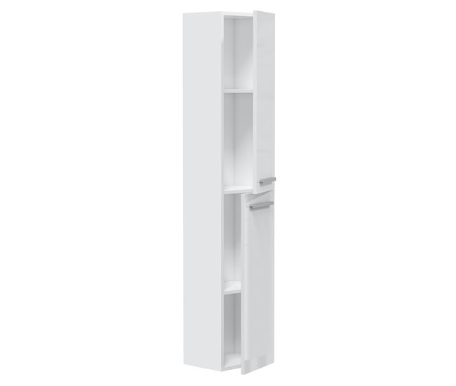 Conforama Armario Baño Alise 2 Puertas Blanco Brillo 150 Cm