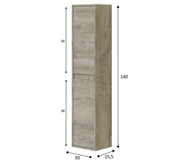 Conforama Armario Baño Devin 2 Puertas Alaska 140 Cm