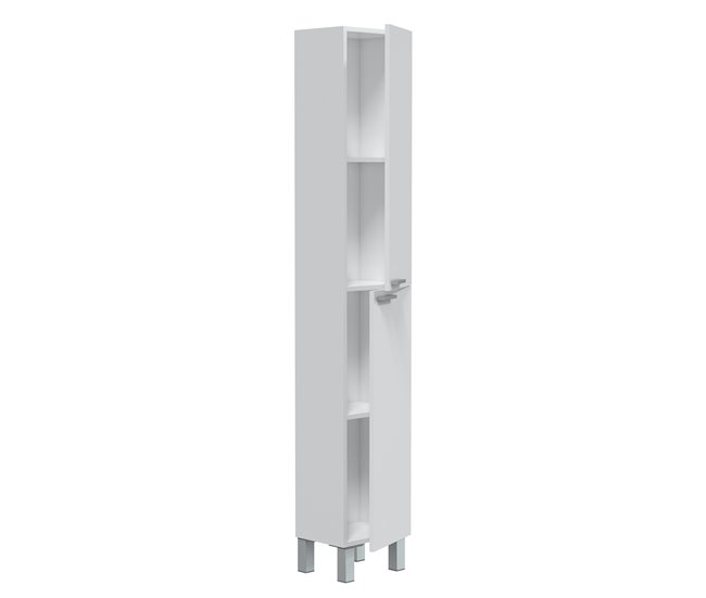 Conforama Armario Baño Levis 2 Puertas Blanco Brillo 182 Cm