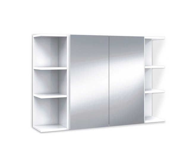 Conforama Armario Camerino Con Espejo Blanco Brillo 60 X 65 X 21 Cm