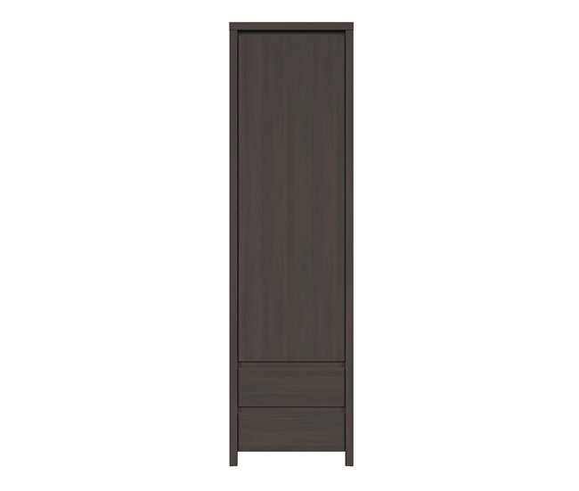 Conforama Armario Columna 1 Puerta 2 Cajones Soren Madera Wengué