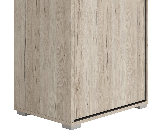 Conforama Armario Columna 1 Puerta Abriel Madera Y Antracita