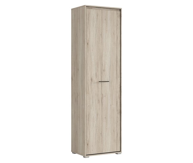 Conforama Armario columna 1 puerta Abriel Madera y Antracita