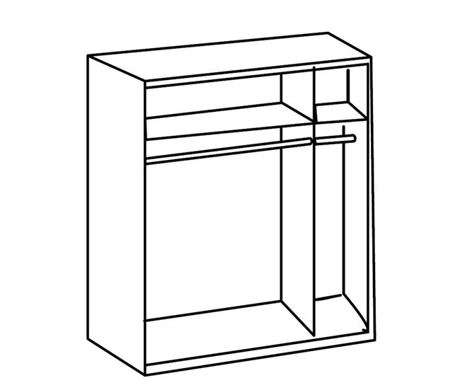 Conforama Armario De 2 Puertas Correderas Con Inserto En Color Grafito - L135 Cm