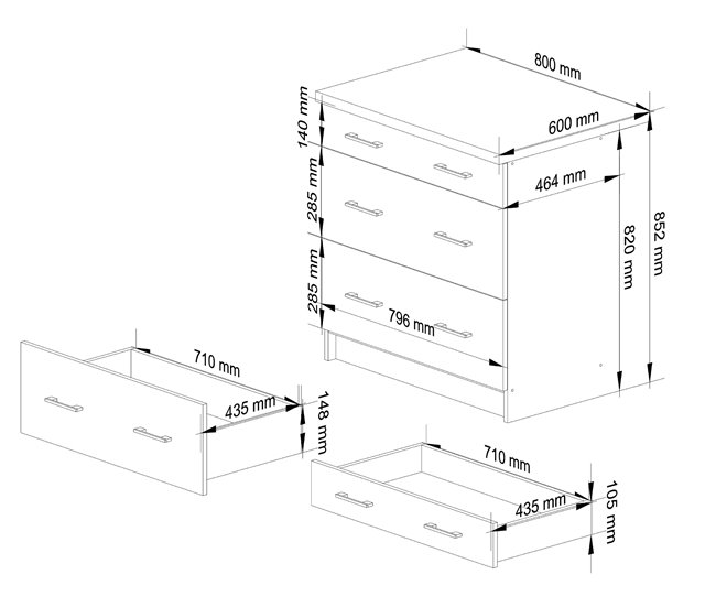 Conforama Armario De Cocina AKORD S80 Con Encimera Sistema OLIWIA Blanco 80 Cm 3 Cajones Color Blanco Mate 80x46x85 Cm