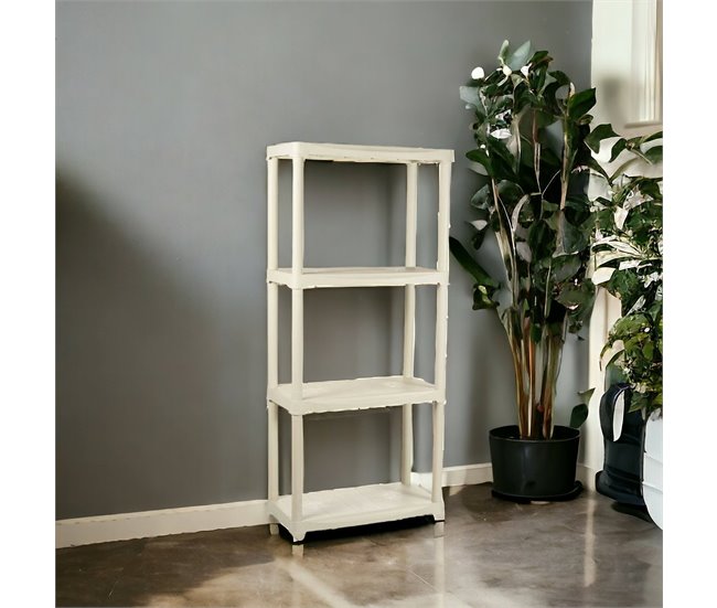 Conforama Armario De Exterior Darbitri Estante De Exterior Armario De Balcón Multiusos Mueble De Exterior 100% Made In Italy 60x30h133 Cm Blanco