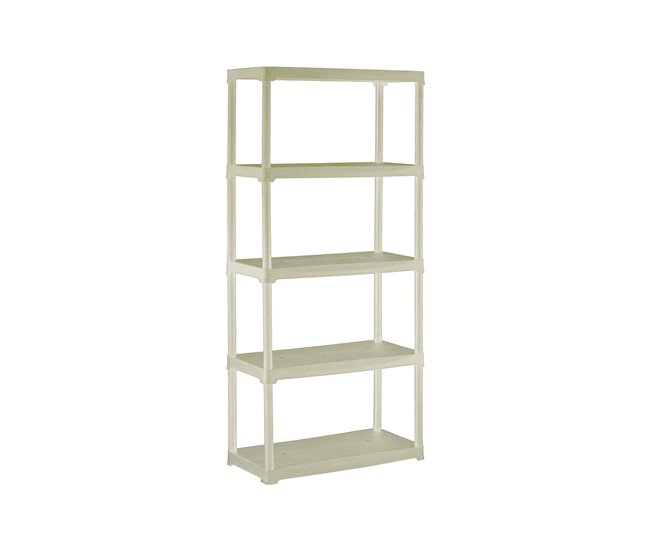 Conforama Armario de exterior Darbitri Estantería de exterior Armario de balcón multiusos Mueble de exterior 100% Made in Italy 80x40h176 cm Antracita