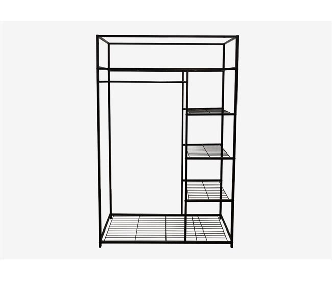 Conforama Armario De Metal WARDY IV 110x40x170cm Negro