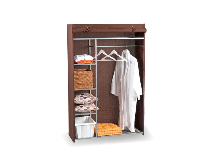 Conforama Armario de metal WARDY IV 110x40x170cm negro