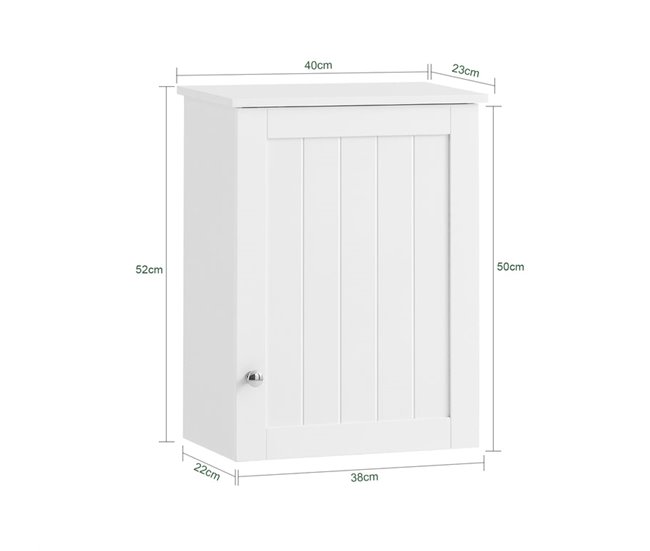 Conforama Armario De Pared Con 2 Estantes Armario Multiuso De Baño BZR19-W SoBuy ES