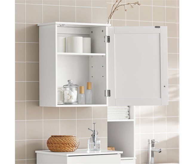 Conforama Armario De Pared Con 2 Estantes Armario Multiuso De Baño BZR19-W SoBuy ES