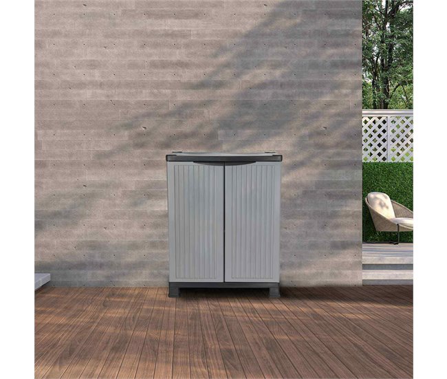 Conforama Armario De Resina Exterior Bajo Con 1 Balda 92x68x39cm Thinia Home