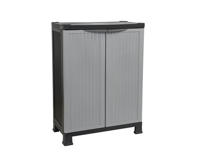 Conforama Armario de Resina Exterior Bajo con 1 Balda 92x68x39cm Thinia Home