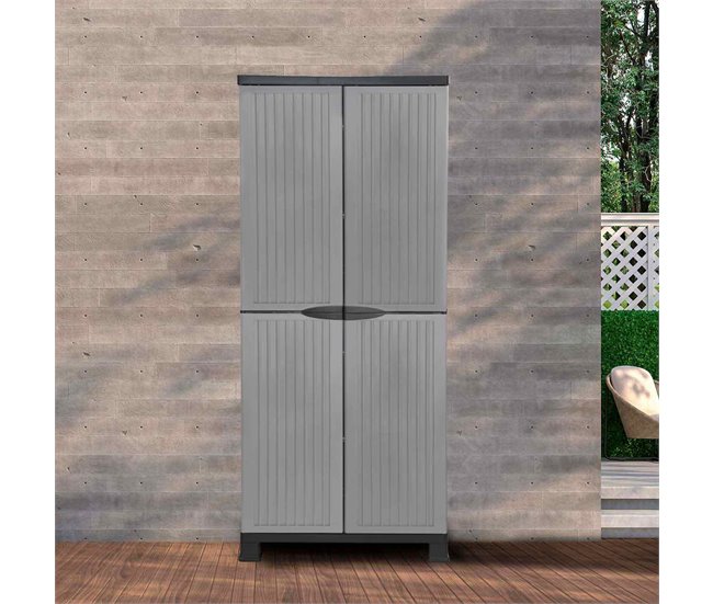 Conforama Armario De Resina Exterior Con 3 Baldas 171x68x39cm 7house