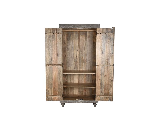 Conforama Armario Home ESPRIT Marrón Claro Madera 85 5 X 47 X 180 Cm