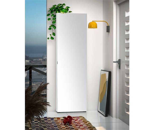 Conforama Armario Multiusos 1 Puerta Dfiorentin Muebles Multifuncionales Zapatero Armario Para Zapatos Made In Italy 60x19h200 Cm Blanco Brillante