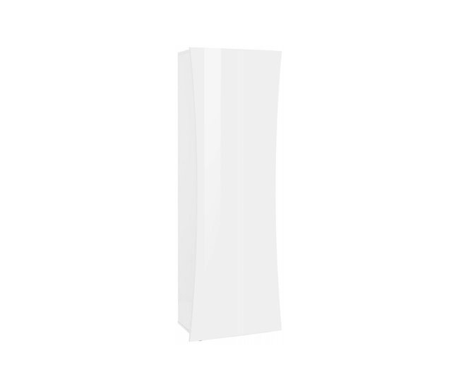 Conforama Armario multiusos Ddandre Zapatero con 1 puerta y 4 estantes Armario multifuncional 100% Made in Italy 63x40h187 cm Blanco brillo