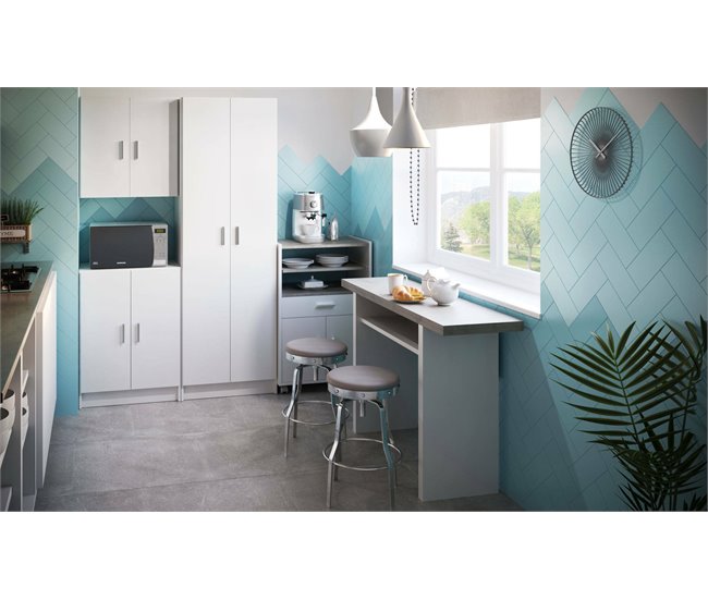 Conforama Armario Multiusos Dhot Mueble Auxiliar Bajo Con 2 Puertas Zapatero Con 1 Estante Mueble Multifuncional 59x37h80 Cm Blanco