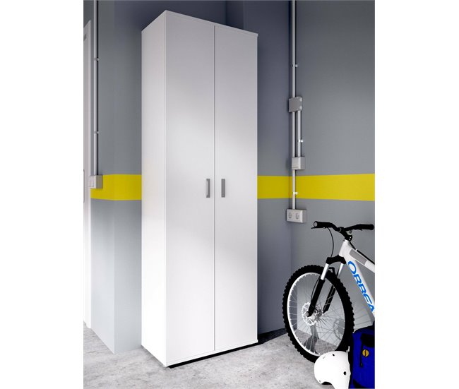 Conforama Armario Multiusos Dmeg Mueble Zapatero Multifuncional Armario De 2 Puertas 61x35h190 Cm Blanco