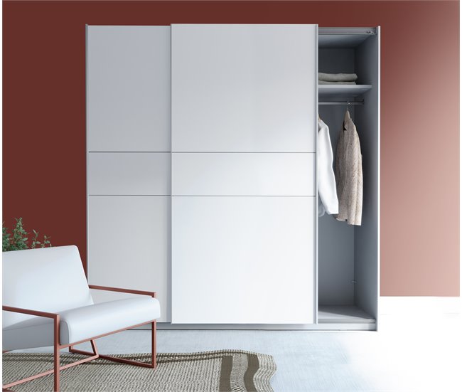 Conforama Armario NEVADA Puertas Correderas 200x209cm Blanco