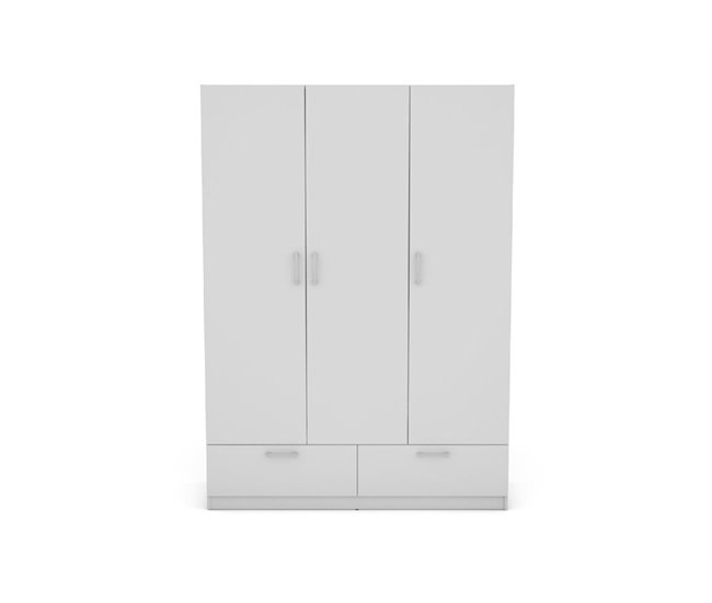 Conforama Armario OSLO puertas batientes y 2 cajones144x200cm blanco