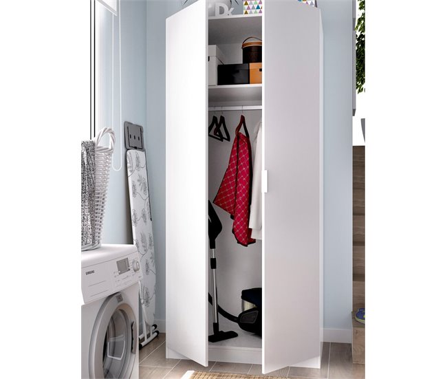 Conforama Armario PRACTIK Puertas Batientes 81x184cm Blanco