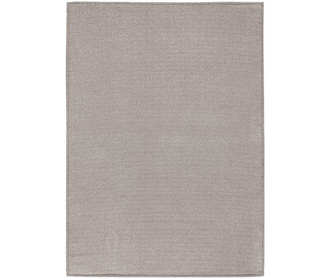 Conforama ATTICGO Alfombra lisa antideslizante lavable SAFFI en color beige 60 x 120 cm