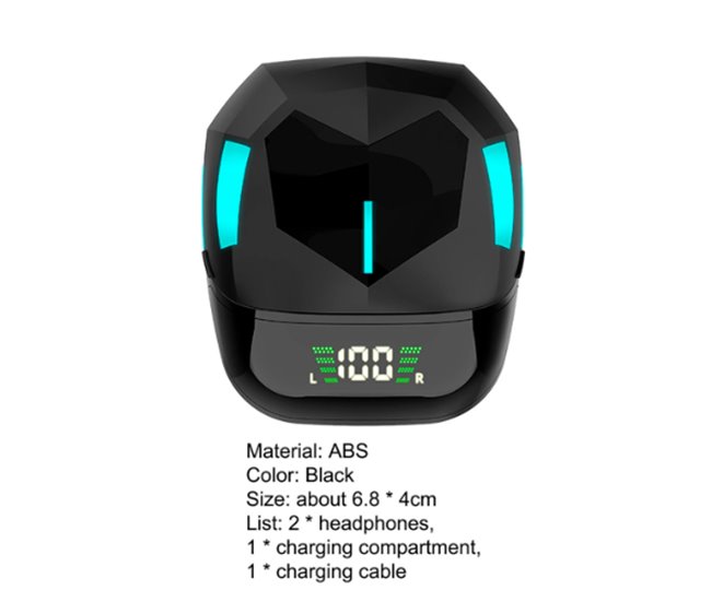 Conforama AUG7S Auriculares Gaming Inalambricos Negro