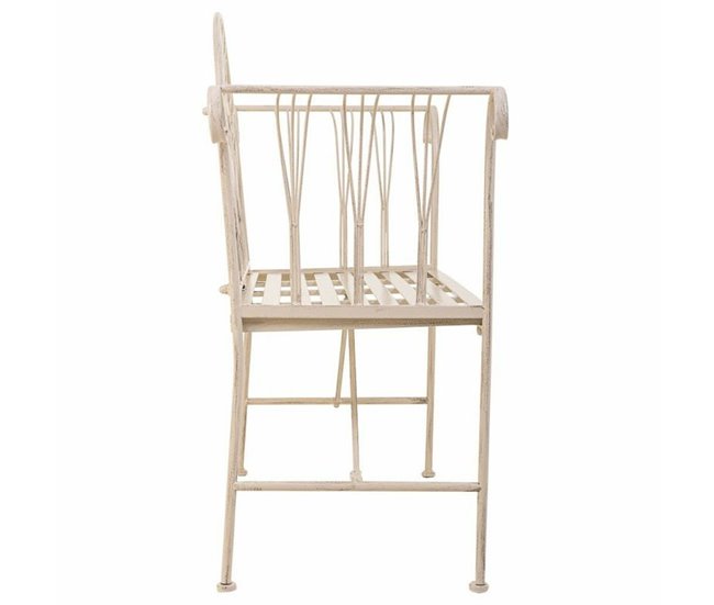 Conforama Banco Alexandra House Living Blanco Hierro 50 X 88 X 110 Cm