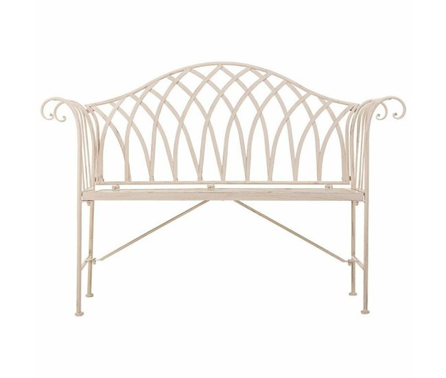 Conforama Banco Alexandra House Living Blanco Hierro 50 X 88 X 110 Cm