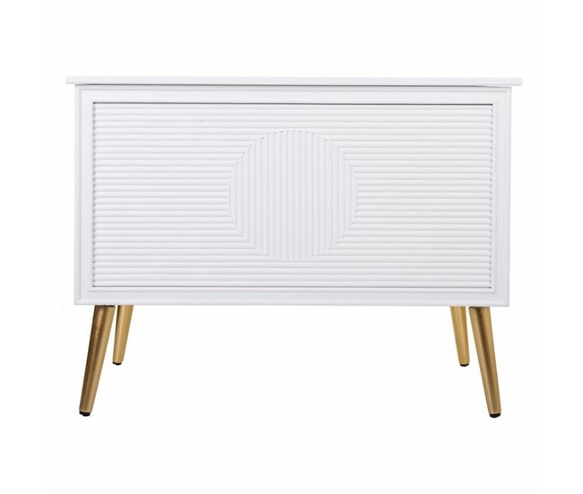 Conforama Banco Baúl Alexandra House Living Dorado Madera MDF 41 X 62 X 83 Cm