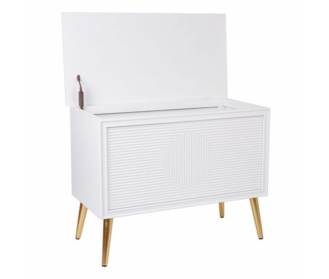 Conforama Banco Baúl Alexandra House Living Dorado Madera MDF 41 X 62 X 83 Cm