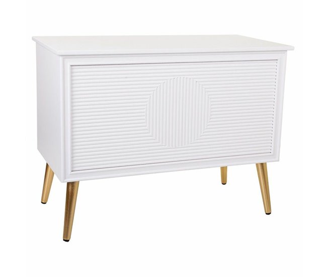Conforama Banco baúl Alexandra House Living Dorado Madera MDF 41 x 62 x 83 cm