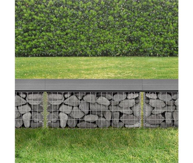 Conforama Banco De Jardín Gavión Friesland WPC 100 X 30 X 45 Cm Negro [pro.tec]