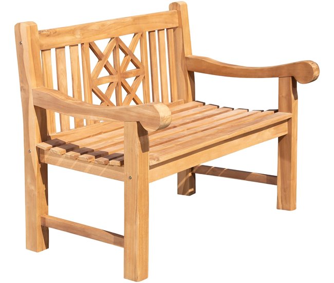 Conforama Banco de teca Florida Madera Teca 72X120X92 cm