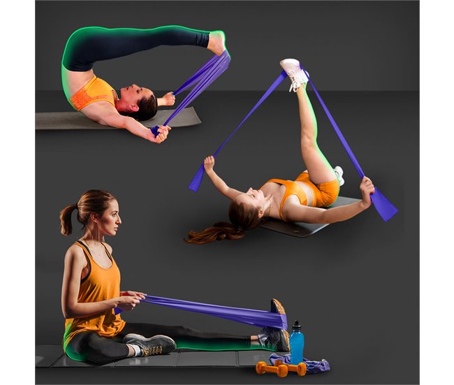 Conforama Banda De Resistencia Pilates 5 Lb – 15 Lb Cinta Elástica Goma Fitness Gridinlux