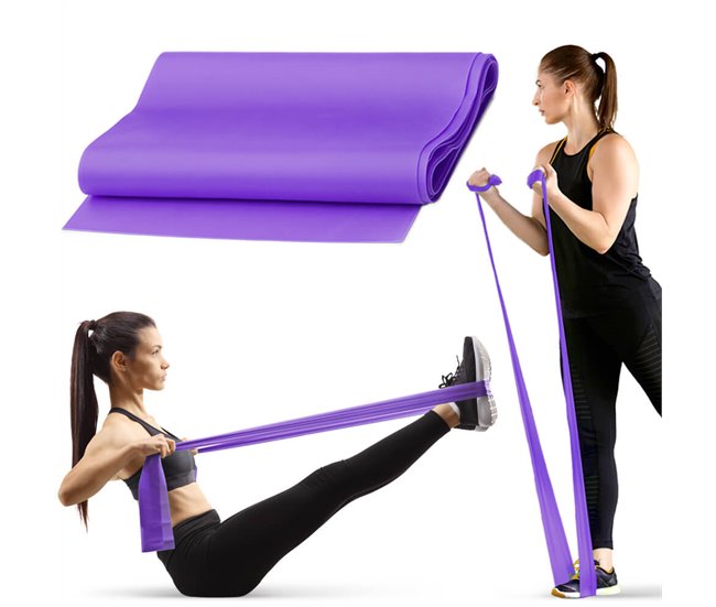 Conforama Banda de Resistencia Pilates 5 lb – 15 lb Cinta elástica Goma Fitness Gridinlux