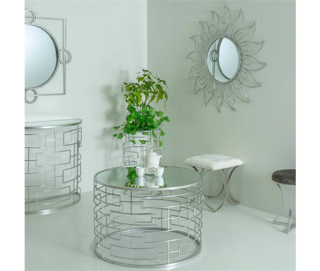 Conforama Banqueta Alexandra House Living Champán Metal Esponja Madera MDF 41 X 47 X 41 Cm