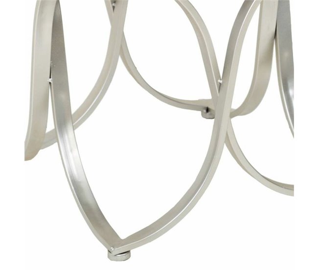 Conforama Banqueta Alexandra House Living Champán Metal Esponja Madera MDF 41 X 47 X 41 Cm