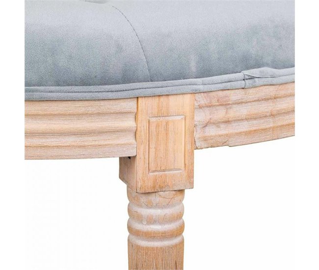 Conforama Banqueta Alexandra House Living Gris Goma Madera 70 X 47 X 70 Cm