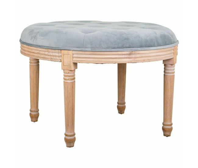 Conforama Banqueta Alexandra House Living Gris Goma Madera 70 x 47 x 70 cm